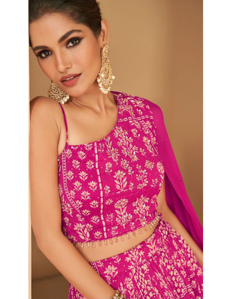 Ethnic fashion online - Pink Indo Western