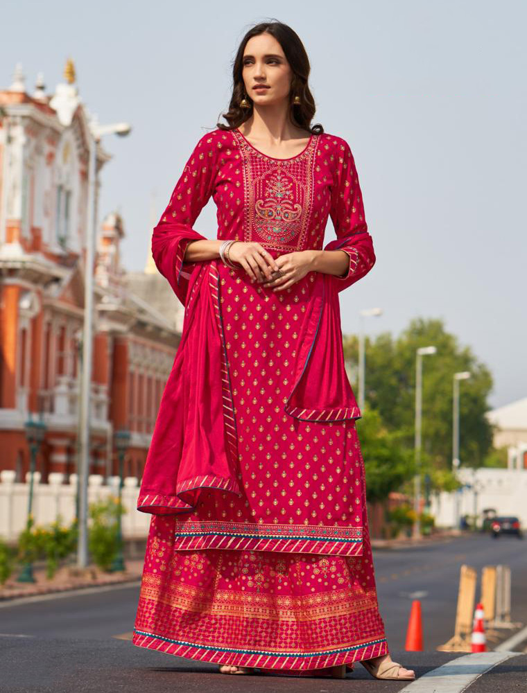 Buy Pakistani Lehenga with Long Kurti for Wedding Online 2021 – Nameera by  Farooq
