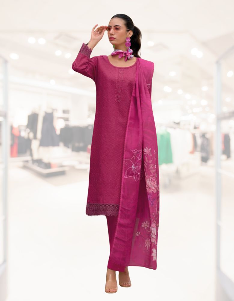 Berry Summer Special Kurti with Pant & Dupatta