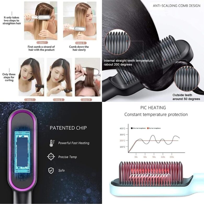 Hair Straightener Comb