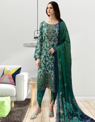 Pure Cotton Luxury Lawn Heavy Embroidery Suits D2