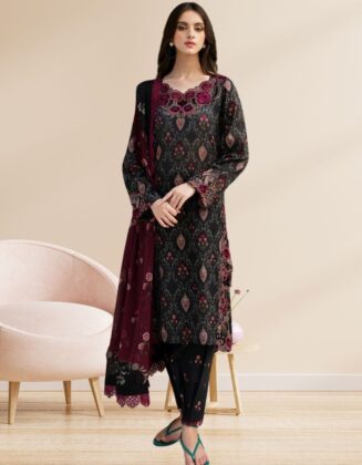 Pure Cotton Luxury Lawn Heavy Embroidery Suits D3