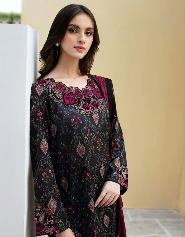 Pure Cotton Luxury Lawn Heavy Embroidery Suits D3