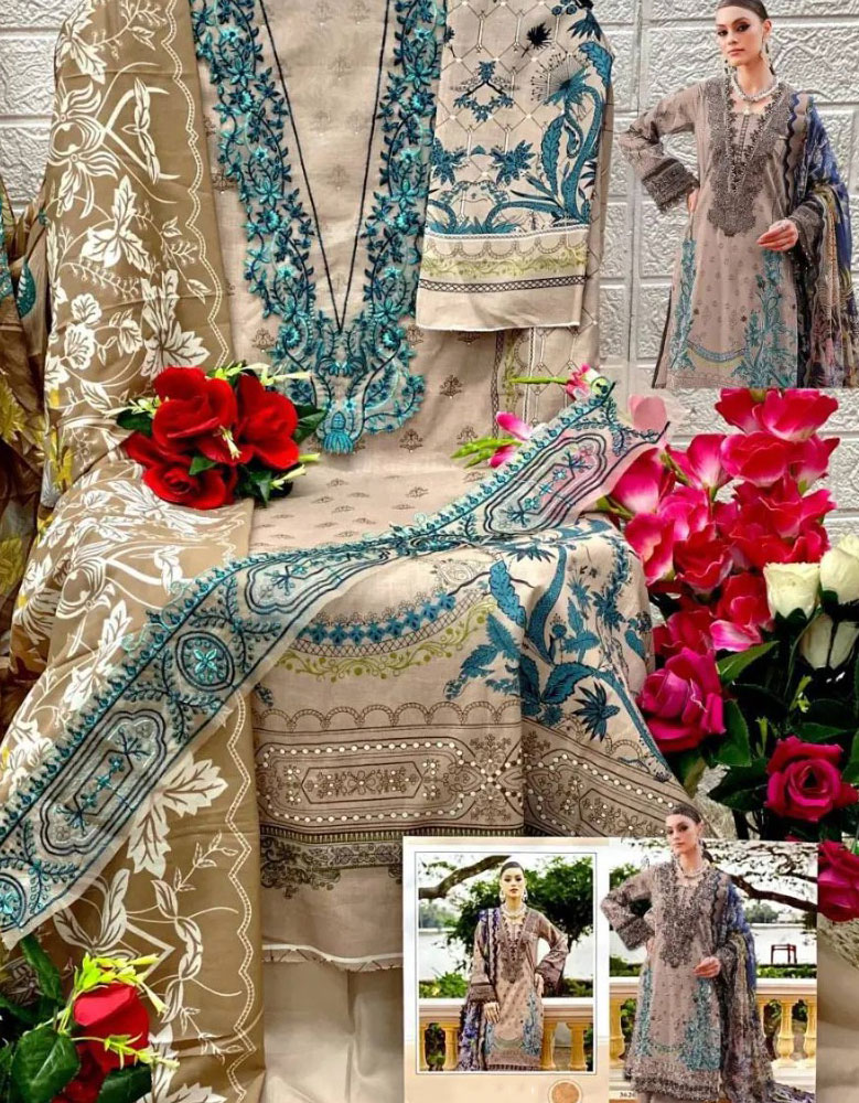 Designer Lawn Collection Ladies Suits Martini