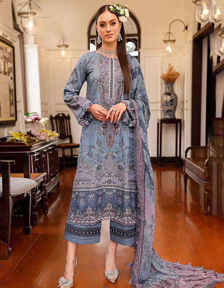 Designer Lawn Collection Ladies Suits Raven