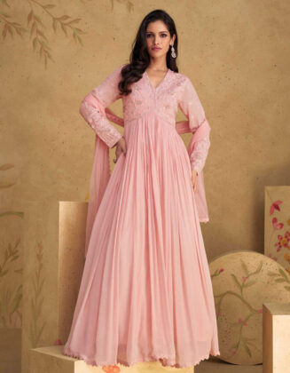 Designer Gown Party Wear Long Dress Blossom