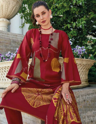 Stylish Pant Style Elegant Suit Merlot