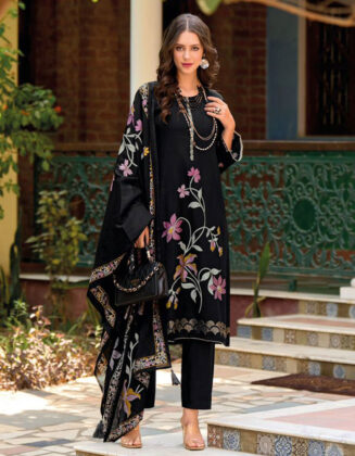 Designer Embroidered Viscose Suit D2