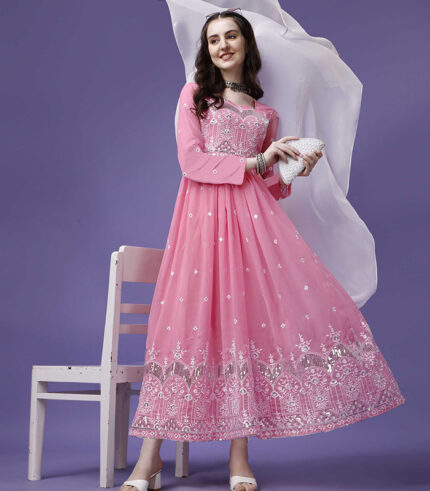 Pink Mirage Anarkali Gown