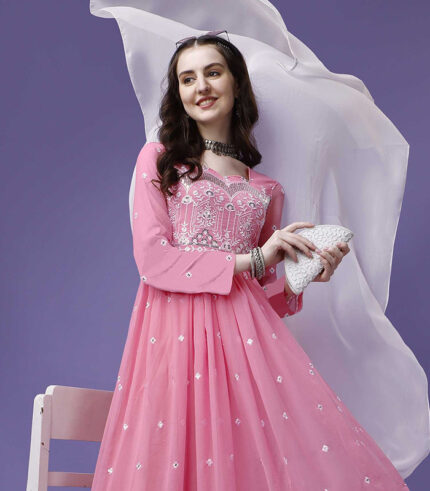 Pink Mirage Anarkali Gown