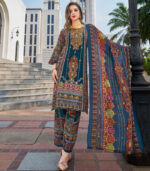 Rhino Viscose Rayon Digital Print Suit