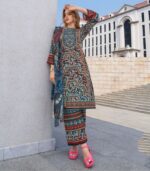 Storm Viscose Rayon Digital Print Suit