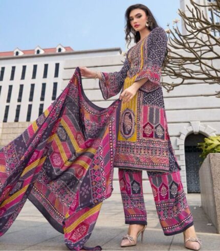 Regal Viscose Rayon Digital Print Suit