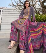 Regal Viscose Rayon Digital Print Suit