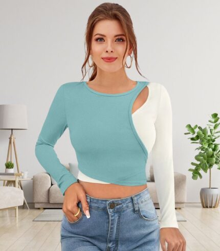 Aqua Bliss Chic Crop Top