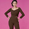 Chic Lounge Co-Ord Set for Women Brown