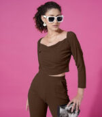 Chic Lounge Co-Ord Set for Women Brown