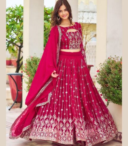 Gulabi Grace Embroidered Lehenga Choli