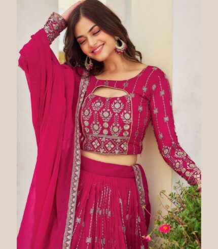 Gulabi Grace Embroidered Lehenga Choli