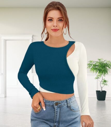 Ocean Breeze Cutout Top