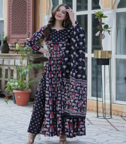 Mystic Premium Pure Cotton Kurti Set