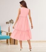 Rosy Charm Summer Dress
