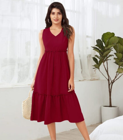 Ruby Elegance Summer Dress