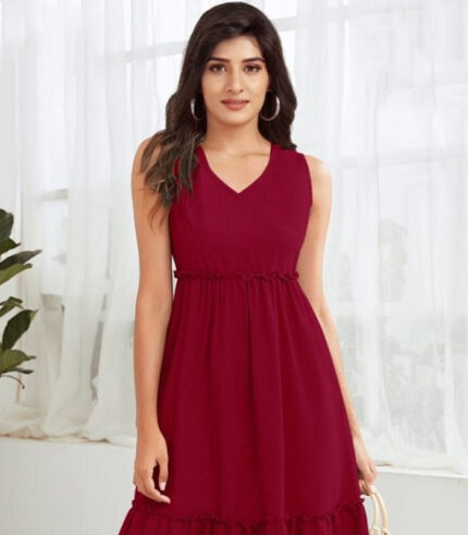 Ruby Elegance Summer Dress