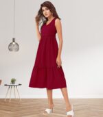 Ruby Elegance Summer Dress