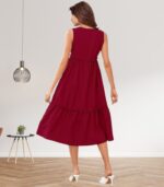 Ruby Elegance Summer Dress