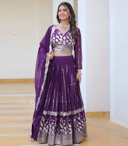 Shivangi Violet Elegance Lehenga Choli
