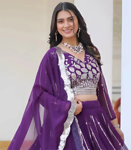 Shivangi Violet Elegance Lehenga Choli