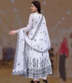 Nazakat White Anarkali Gown