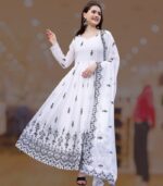 Nazakat White Anarkali Gown