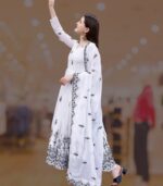 Nazakat White Anarkali Gown