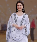 Nazakat White Anarkali Gown