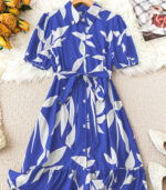 Street Bloom Bold Leaf Dress