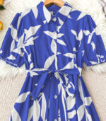 Street Bloom Bold Leaf Dress